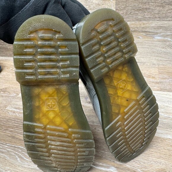 Dr. Martens 1460 Pascal Fine Glitter Combat Boot Pewter Women's Size 6 - Picture 4 of 8